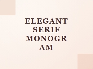 Elegant Serif Monogram for Formal Wedding Announcements