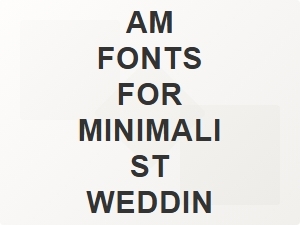 Elegant Monogram Fonts for Minimalist Wedding Branding